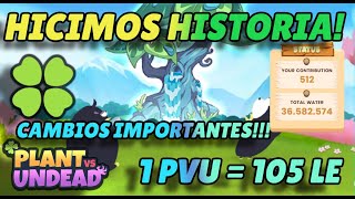 Hicimos Historia! Cambios Importantes En Plant Vs Undead! 1 Pvu= 105 Le